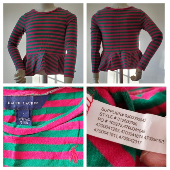 9 Shirts Tops Sweatshirt Girls Size 5 T Toddler - Picture 5 of 11